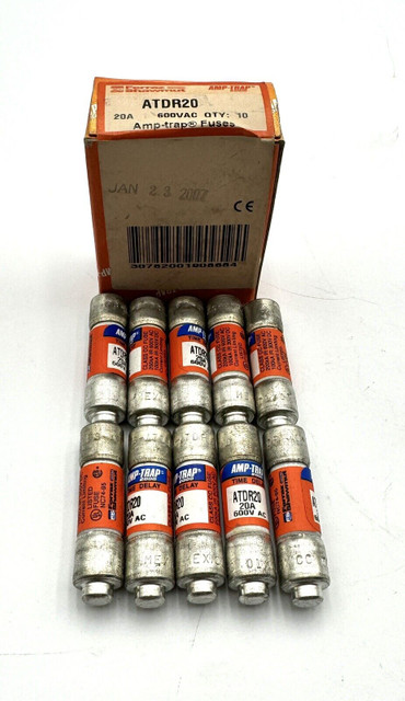 Ferraz Shawmut ATDR20 20A 600V Amp-Trap Fuse (Box of 10)
