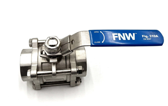 FNW Stainless Steel Full Port Ball Valve NPT 1-1/2 CF8M 1000 CWP