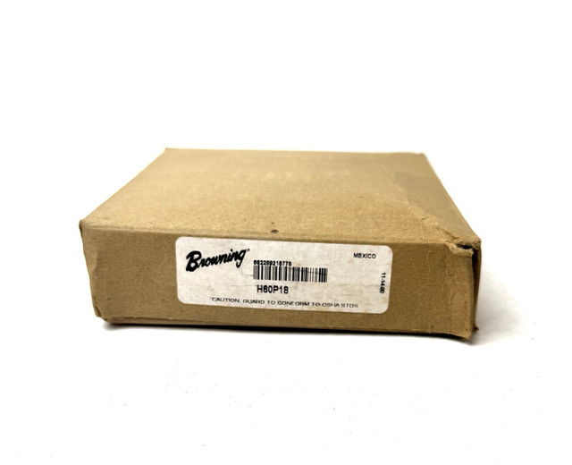 Browning H60P18 Bushed Bore Roller Chain Sprocket