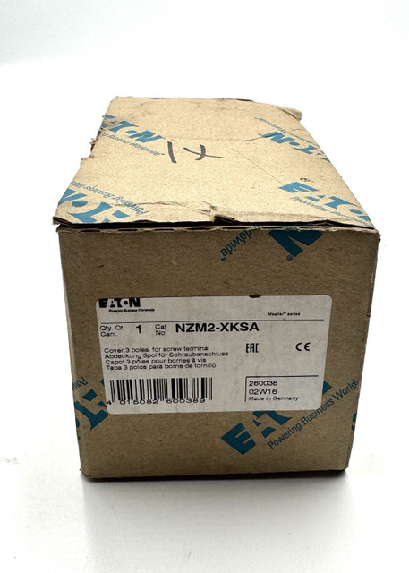 Eaton NZM2-XKSA Cover 3 Poles For Screw Terminal
