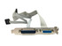 DB25+DB15 PCI Bracket LPT Game Port Ribbon Cable