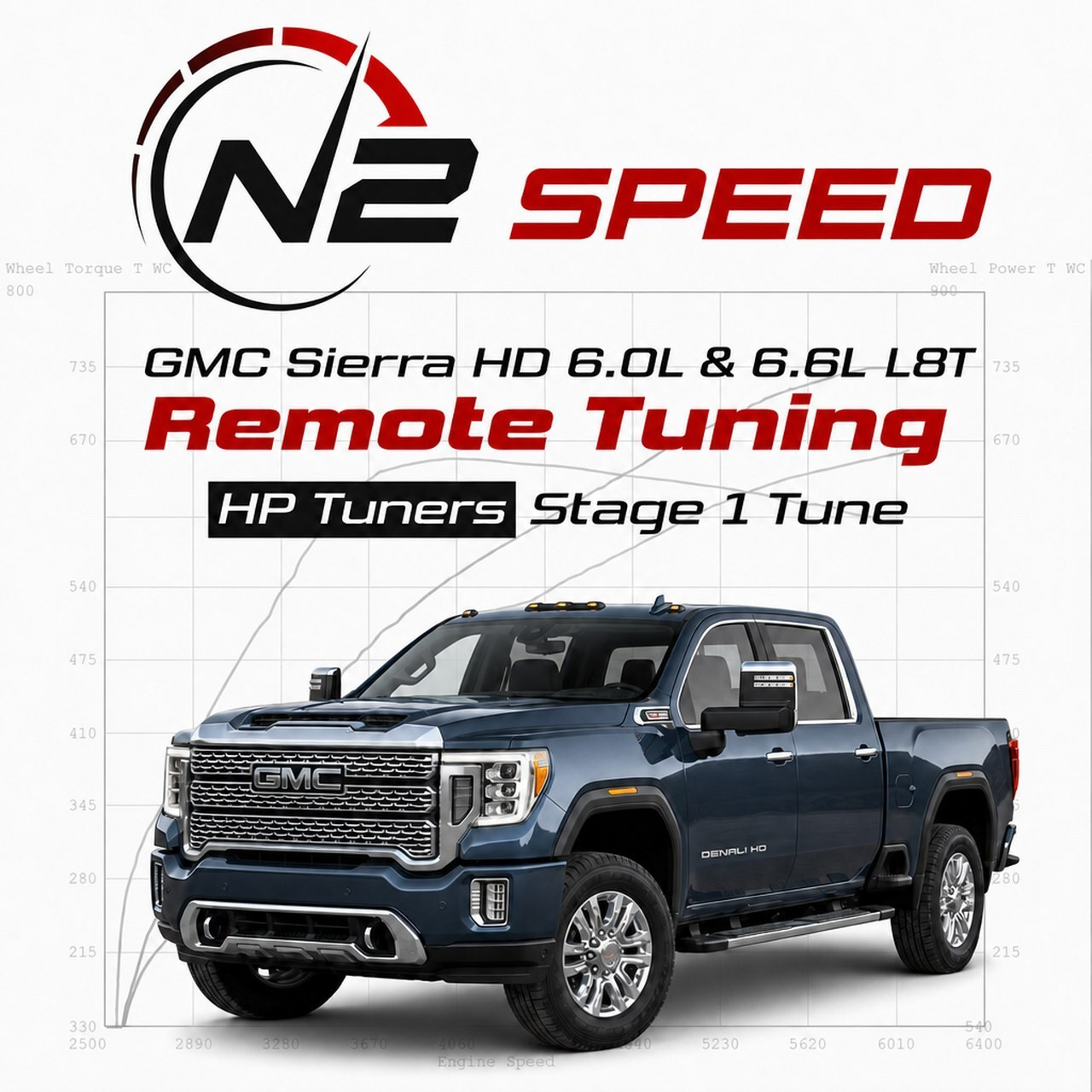 Sierra 2500/3500 6.0L & 6.6L L8T Gas Tuning