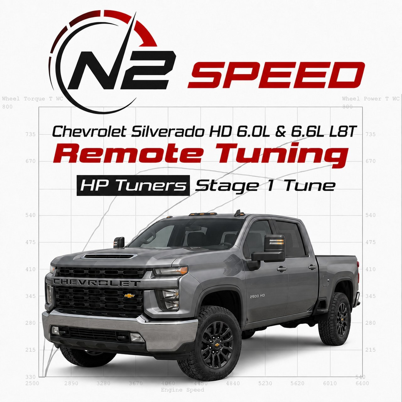 Silverado 2500/3500 6.0L & 6.6L L8T Gas Tuning