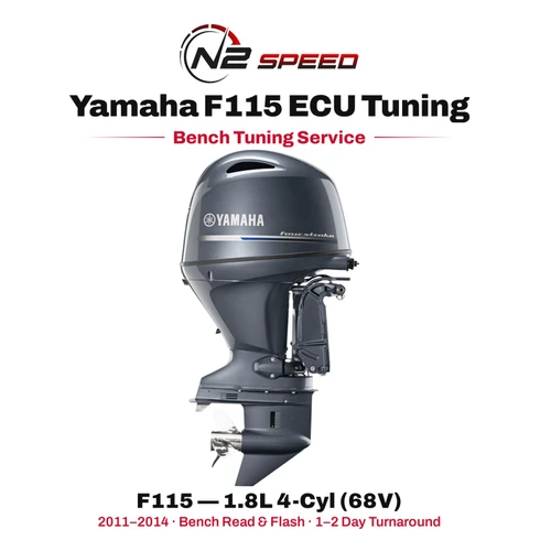 Yamaha F115 bench tuning service — F115 — 1.8L 4-Cyl (68V), N2 Speed