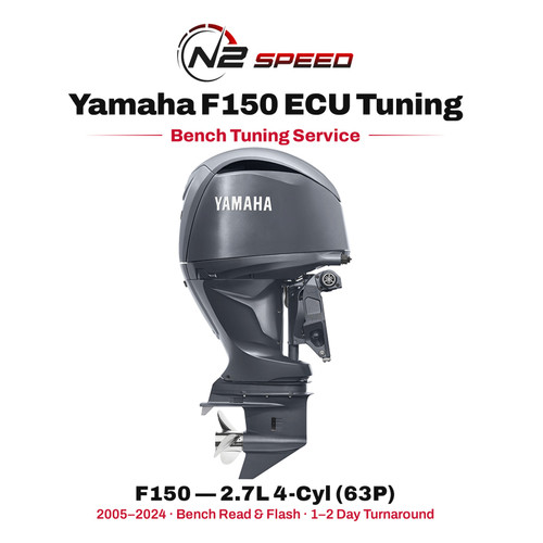 Yamaha F150 bench tuning service — F150 — 2.7L 4-Cyl (63P), N2 Speed