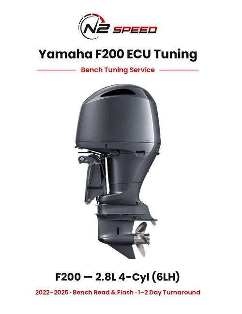 Yamaha F200 Bench Tuning Service — 2022-2025 2.8L 4-Cylinder Outboard (6LH)