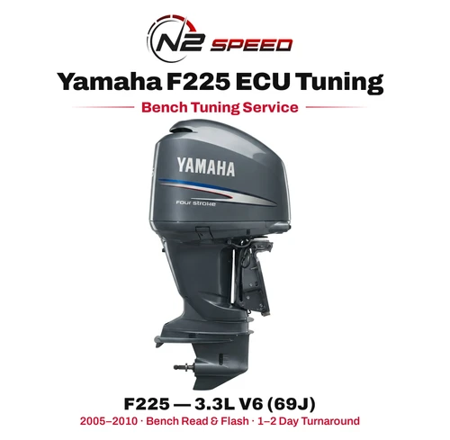 Yamaha F225 3.3L V6 69J bench tuning service by N2 Speed