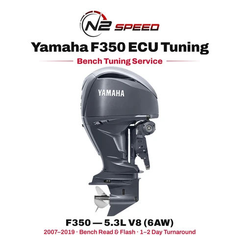 Yamaha F350 bench tuning service — F350 — 5.3L V8 (6AW), N2 Speed