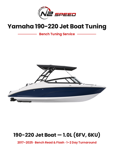 Yamaha 190-220 Jet Boat Bench Tuning Service — 2017-2025 1.0L (6FV, 6KU)