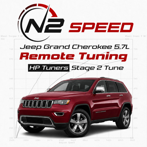 Jeep Grand Cherokee 5.7L HEMI HP Tuners Stage 2 custom remote tune by N2 Speed - heads, cam & stroker