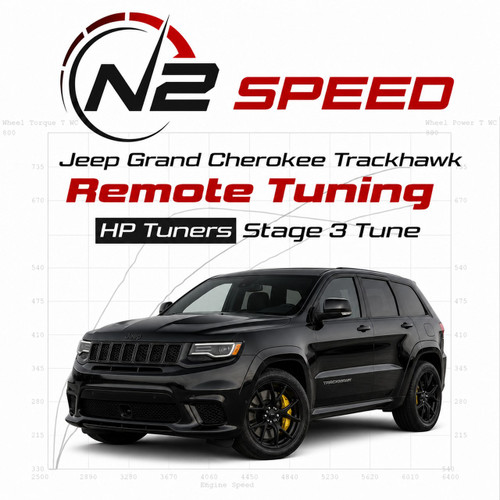 Jeep Grand Cherokee Trackhawk HP Tuners Stage 3 custom remote tune by N2 Speed - supercharged, turbo & nitrous