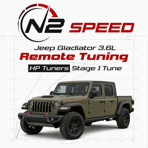 Jeep Gladiator 3.6L Pentastar HP Tuners Stage 1 custom remote tune by N2 Speed - stock & bolt-ons