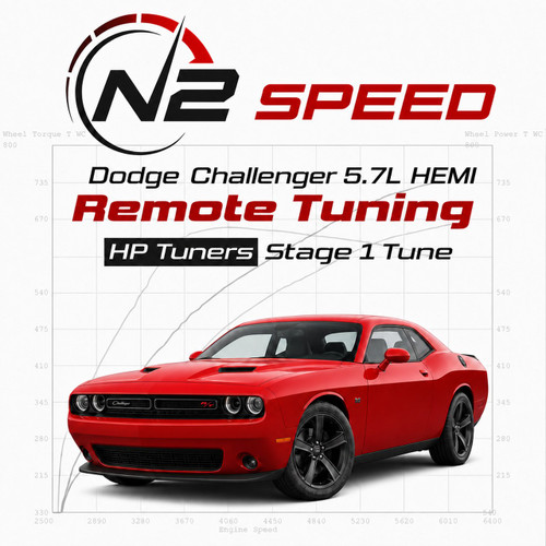 Dodge Challenger 5.7L HEMI HP Tuners Stage 1 custom remote tune by N2 Speed - stock and bolt-on builds