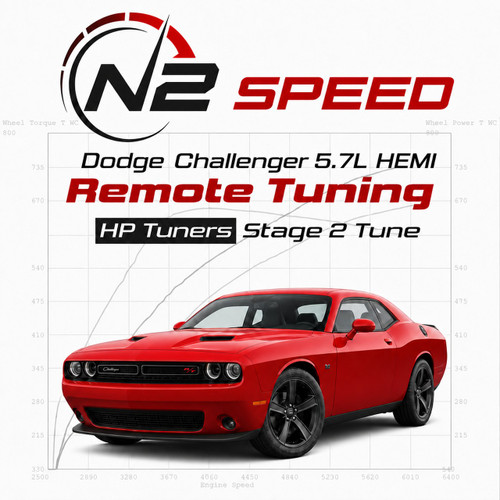 Dodge Challenger 5.7L HEMI HP Tuners Stage 2 custom remote tune by N2 Speed - heads, cam and stroker builds