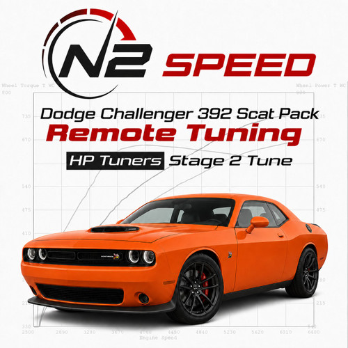 Dodge Challenger 392 Scat Pack HP Tuners Stage 2 custom remote tune by N2 Speed - heads, cam and stroker builds