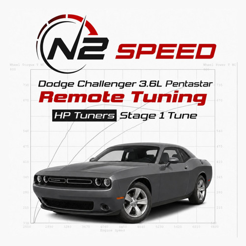 2011-2023 Dodge Challenger 3.6 V6 HP Tuners Stage 1 Custom Remote Tune