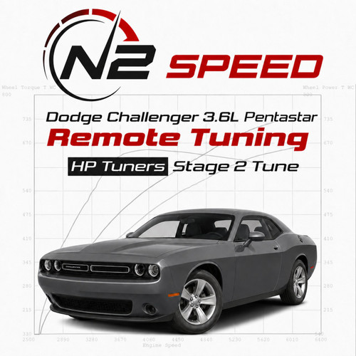 Dodge Challenger 3.6L Pentastar HP Tuners Stage 2 custom remote tune by N2 Speed - heads, cam and stroker builds