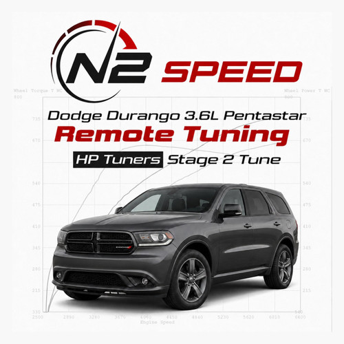 2004-2023 Dodge Durango 3.6 & 3.7 V6 HP Tuners Stage 2 Custom Remote Tune