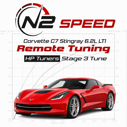 Chevrolet Corvette C7 Stingray 6.2L LT1 HP Tuners Stage 3 custom remote tune by N2 Speed - supercharged, turbo and nitrous builds