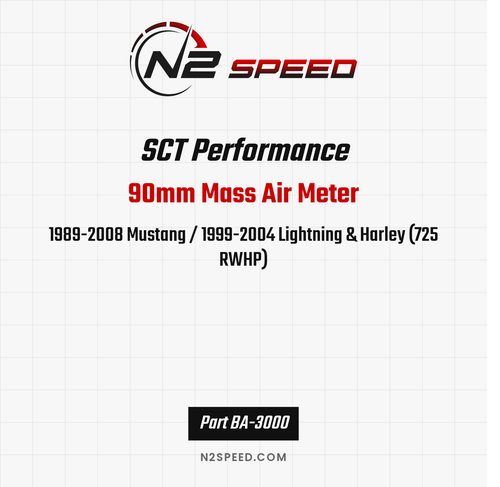 SCT 90mm Mass Air Meter - 1989-2008 Mustang / 1999-2004 Lightning & Harley (725 RWHP)