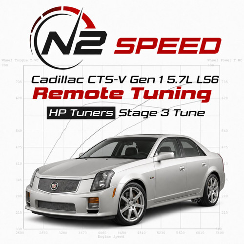 Cadillac CTS-V Gen 1 5.7L LS6 / 6.0L LS2 HP Tuners Stage 3 custom remote tune by N2 Speed - supercharged, turbo and nitrous builds
