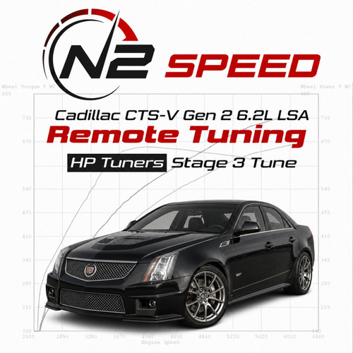 Cadillac CTS-V Gen 2 6.2L LSA HP Tuners Stage 3 custom remote tune by N2 Speed - supercharged, turbo and nitrous builds