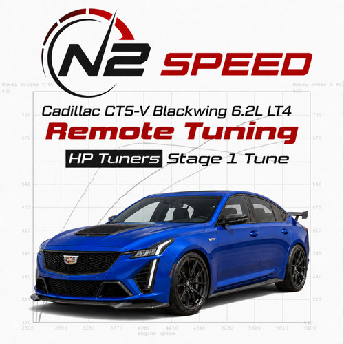 Cadillac CT5-V Blackwing 6.2L LT4 HP Tuners Stage 1 custom remote tune by N2 Speed - stock and bolt-on builds