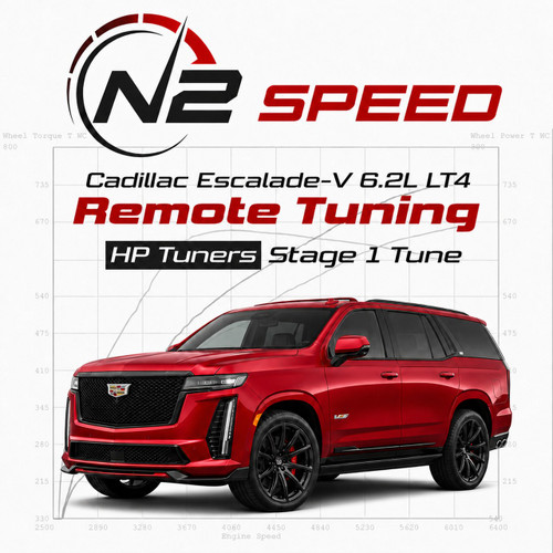 Cadillac Escalade-V 6.2L LT4 HP Tuners Stage 1 custom remote tune by N2 Speed - stock and bolt-on builds