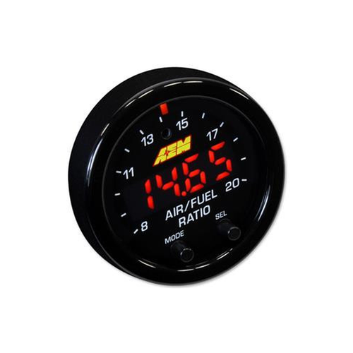 AEM X-Series Wideband AFR OBDII Gauge Front View