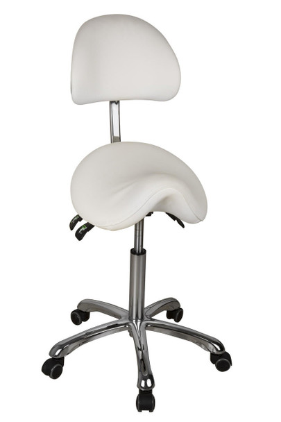 New 1025A - Rolling Saddle Stool With Back Support (3motion) from Medera Medical