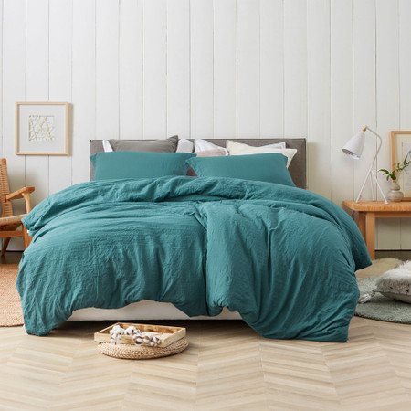 Natural Loft® Queen Comforter - Ocean Depths Teal