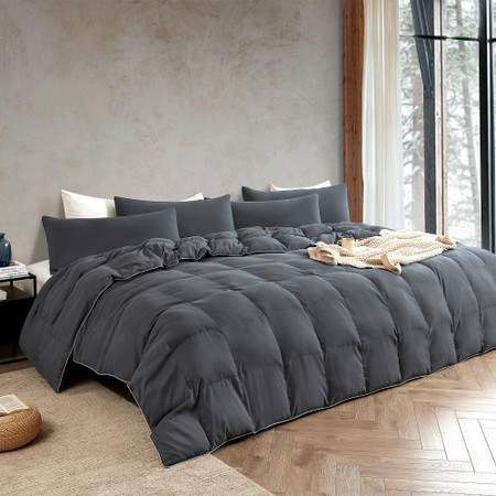 Snorze® Cloud Comforter - Coma Inducer® - Alaskan King in Faded Black