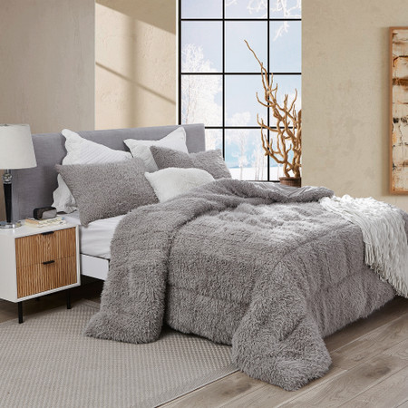 Grown Man Stuff - Coma Inducer® Twin XL Comforter - Silver Taupe