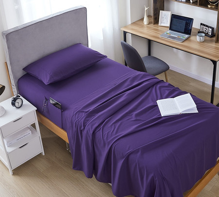 Bedside Pocket Twin XL Sheet Set - Supersoft Purple Reign