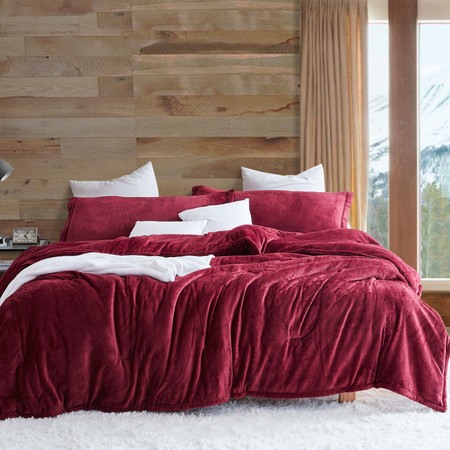 Coma Inducer® Oversized Queen Comforter - Touchy Feely® - Velvety Cabernet