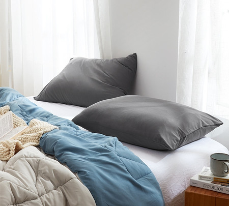 Better Than Butter - Coma Inducer® Standard Pillowcase (2-Pack) - Steel Gray