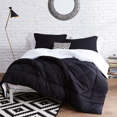 Black/White King Comforter - Oversized King XL Bedding