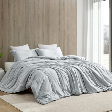 Ice Panda - Coma Inducer® Oversized Queen Cooling Comforter - Glacier Gray