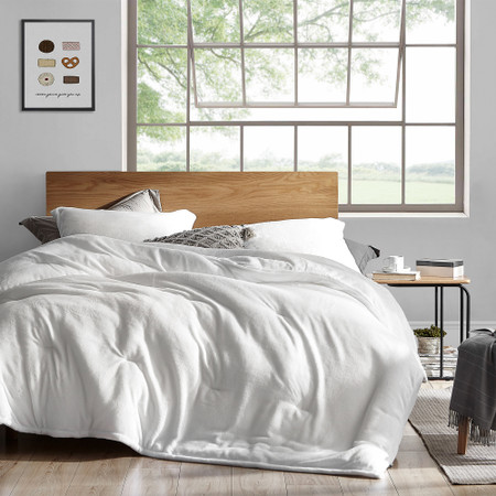 Coma Inducer® Oversized King Comforter - Touchy Feely® - White