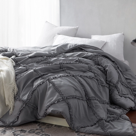 Alloy Gathered Ruffles - Handcrafted Series - Oversized King XL Comforter