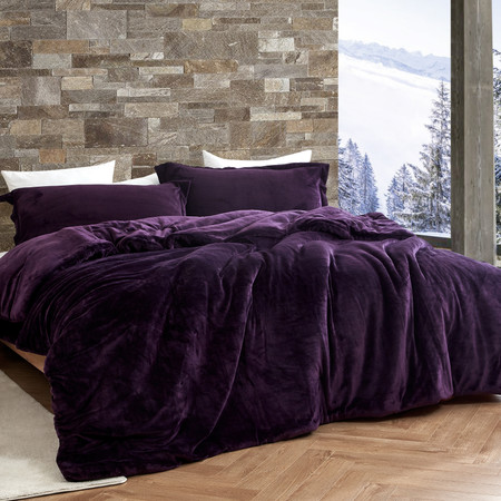 Coma Inducer® Oversized Twin Comforter - The Original Plush - Midnight Purple