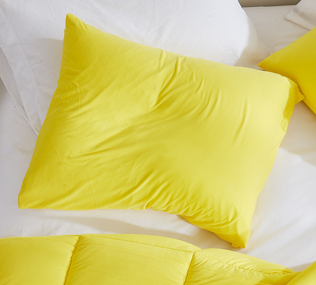 Summertime - Coma Inducer® King Sham - Illuminating Yellow