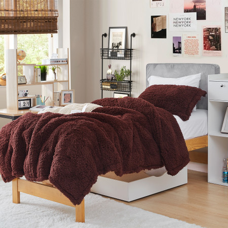 Winter Thick® - Coma Inducer® Oversized Twin Comforter - Burgundy Chocolate
