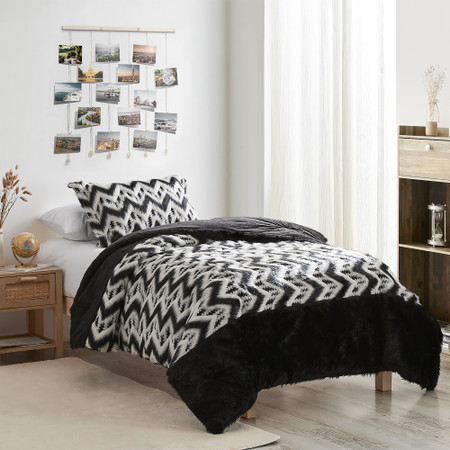 Fancy Meeting You Here - Coma Inducer® Oversized Twin Comforter with Black Reverse