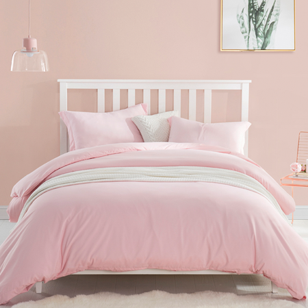 Duvet Cover Rose Quartz Supersoft Bedding - King