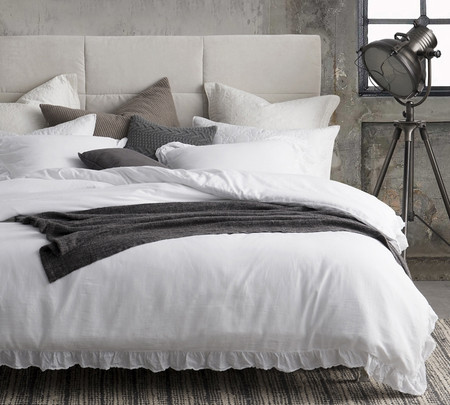 King/California King Duvet Violeta Folho - 300TC Sateen Stone Wash