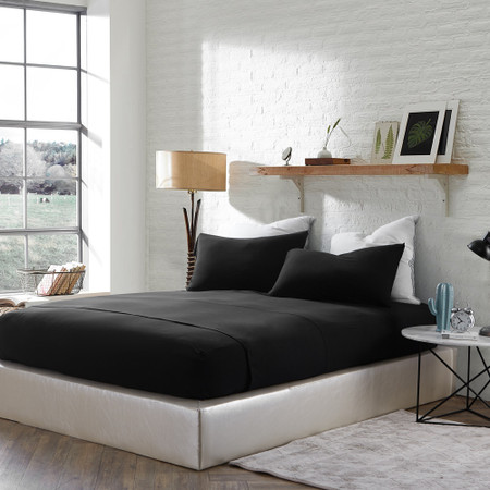 Bare Bottom® Sheets - All Season - Full Bedding - Black