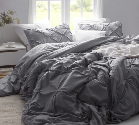 Alloy Pin Tuck Duvet Cover