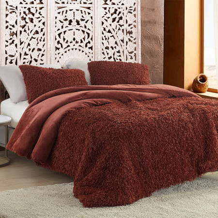 Birds of a Feather - Coma Inducer® Oversized Comforter - Burnt Henna