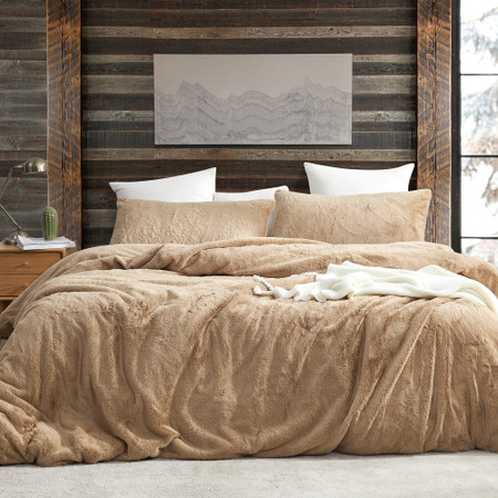 Man Crush - Coma Inducer® Oversized King Duvet Cover - Teddy Bear Brown